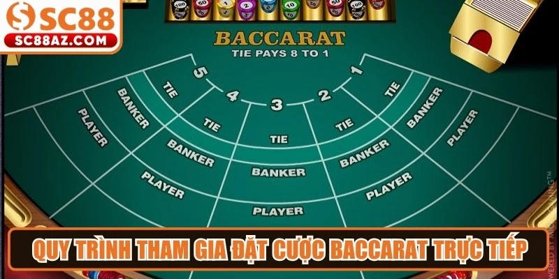 Quy trình tham gia đặt cược baccarat trực tiếp cho người mới