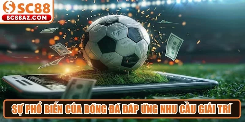 Sự phổ biến của bóng đá đáp ứng nhu cầu giải trí nhanh cho người theo dõi