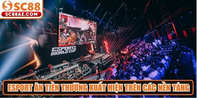 Esport ăn tiền thường xuất hiện trên các nền tảng cá cược trực tuyến