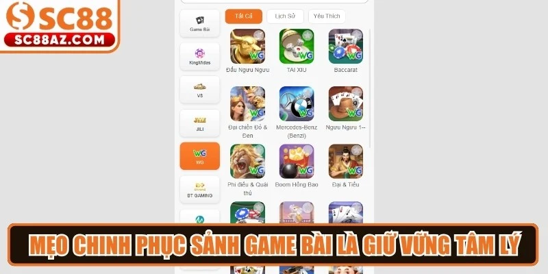 Mẹo chinh phục sảnh game bài từ chuyên gia là giữ vững tâm lý