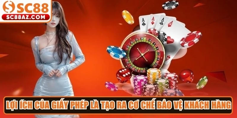 Lợi ích lớn nhất của giấy phép hoạt động là tạo ra cơ chế bảo vệ khách hàng