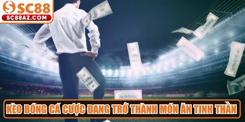 Kèo bóng cá cược đang trở thành món ăn tinh thần với nhiều anh em