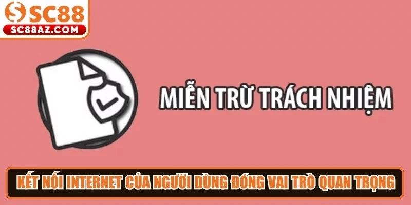 Kết nối internet của người dùng đóng vai trò quan trọng trong việc trải nghiệm