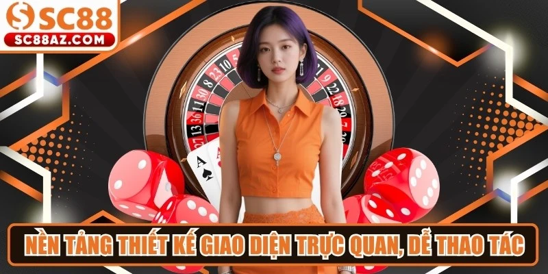 Nền tảng thiết kế giao diện trực quan, dễ dàng thao tác