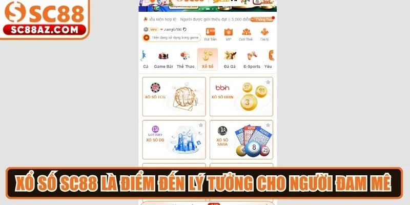 Xổ số Sc88 là điểm đến lý tưởng cho người đam mê chốt số